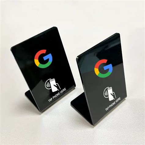 google nfc stand|google review stand.